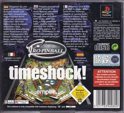 Timeshock - PS1 (B Grade) (Genbrug)